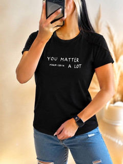 تیشرت نرمال زنونه XL جنس نخپنبه سوپر اعلاء طرح نوشته MATTER